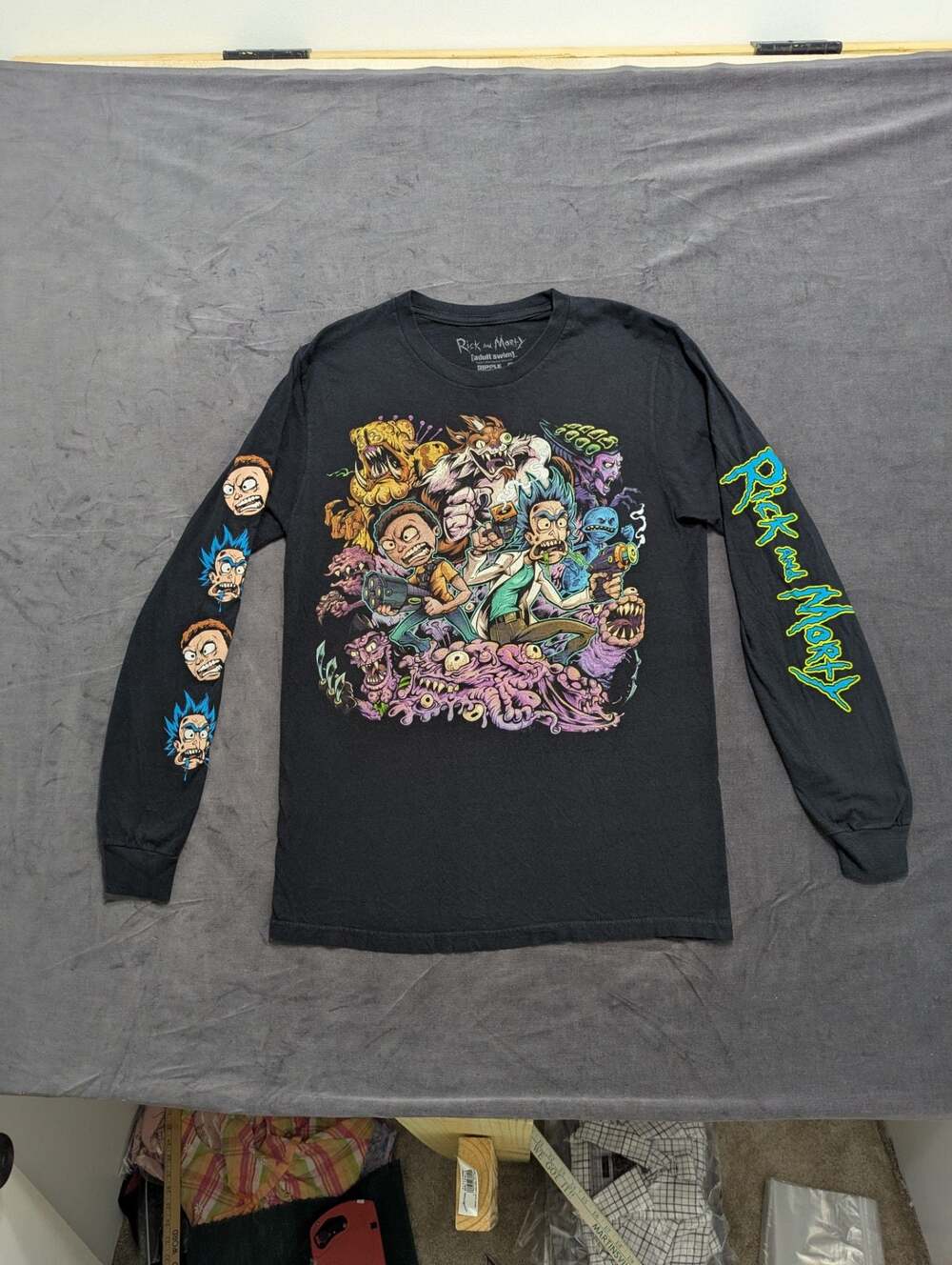 Rick and Morty Ripple Junction Graphic Print Long Sleeve T-Shirt